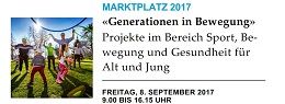 Marktplatz 2017 am 08. September 2017: Generationen in Bewegung